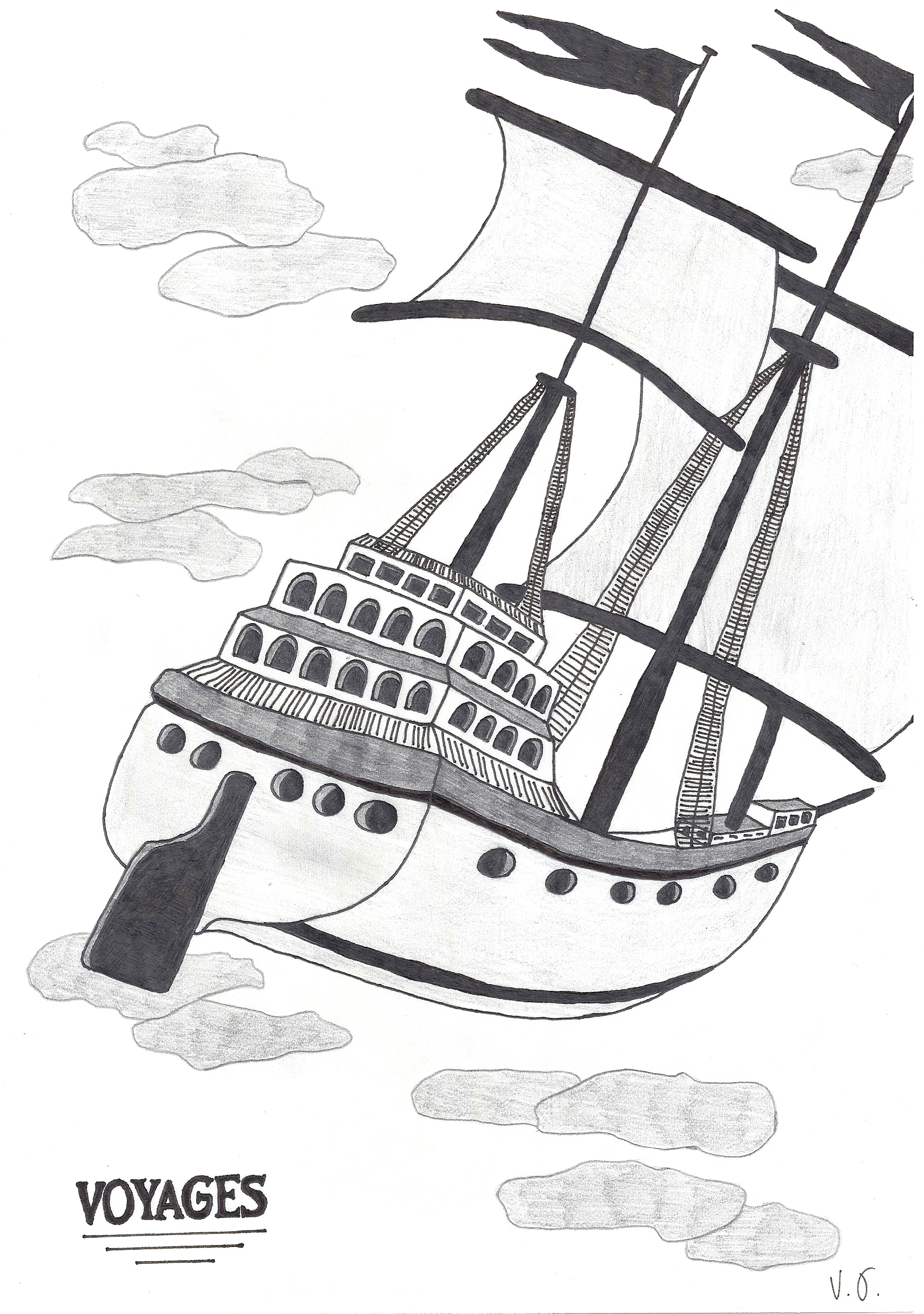 vieux-dessins-bateau-nuages