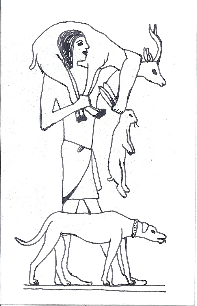 vieux-dessins-egypte-chasse